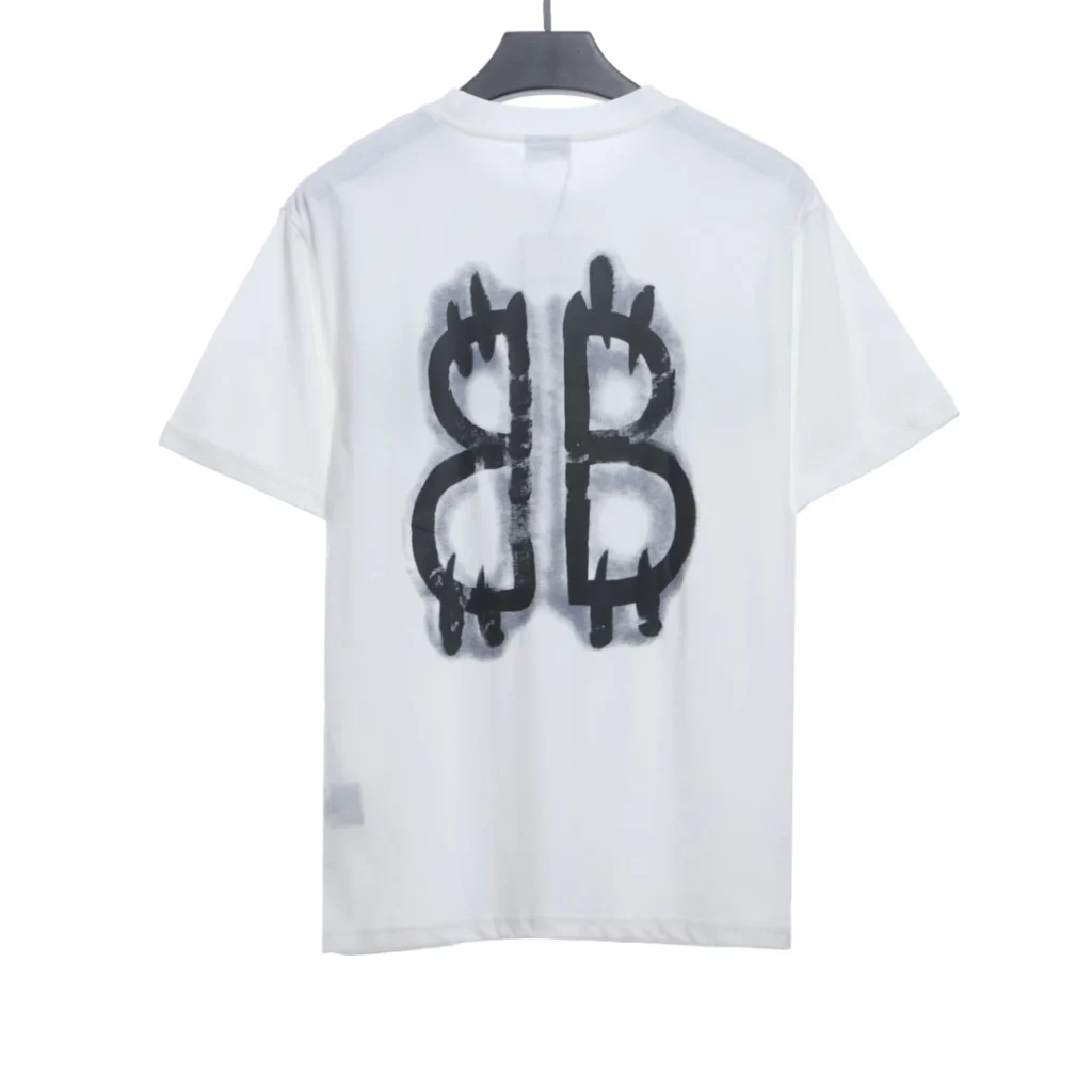 Faded graffiti print T-shirts