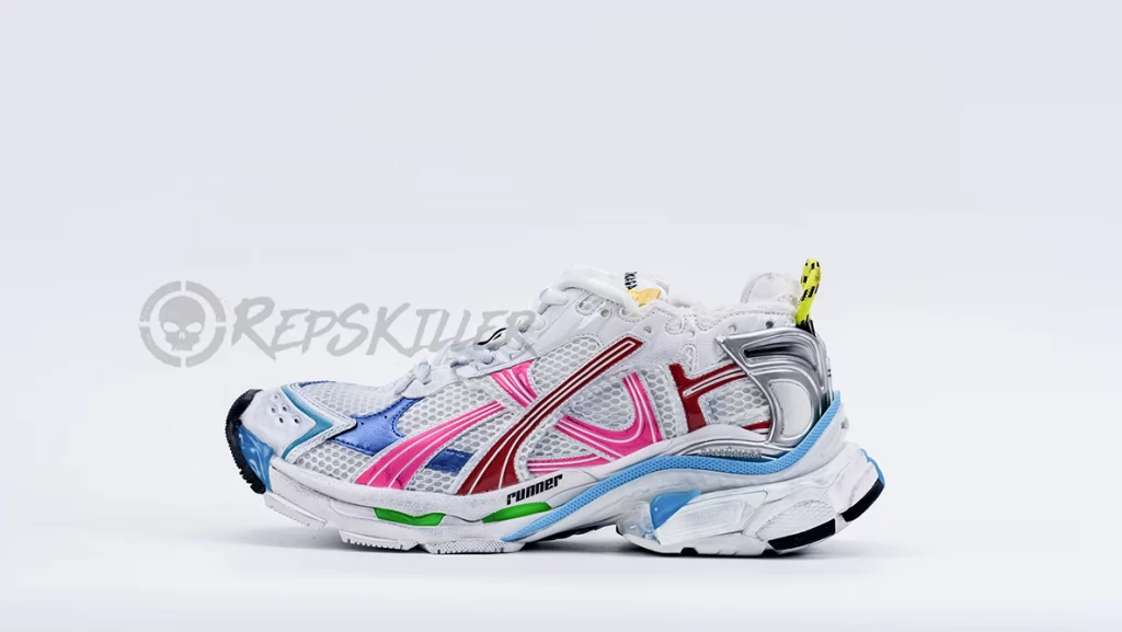 Balenciaga Runner Nylon White Multicolor Replica