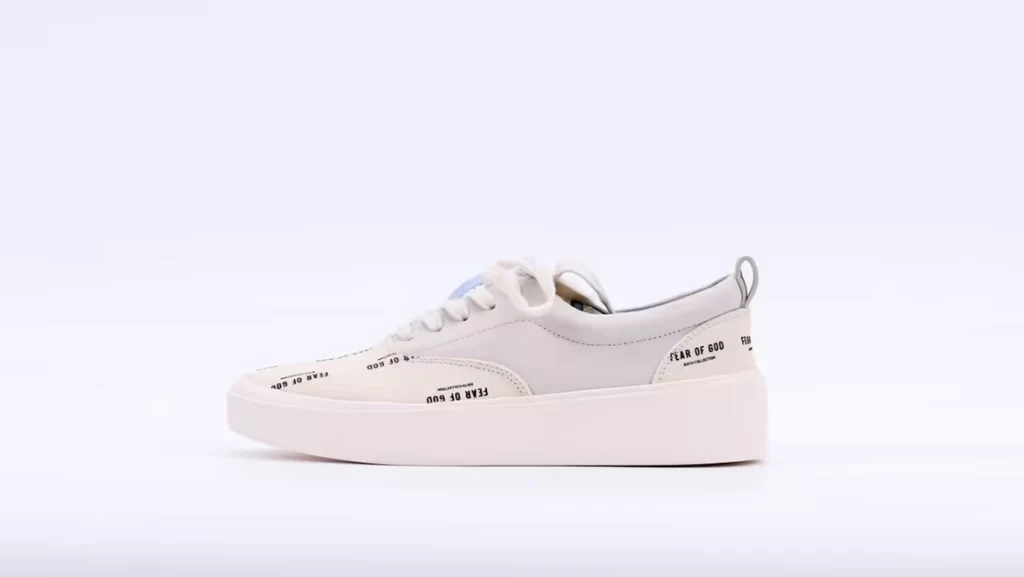 Fear of God 101 Lace up White Print Replica