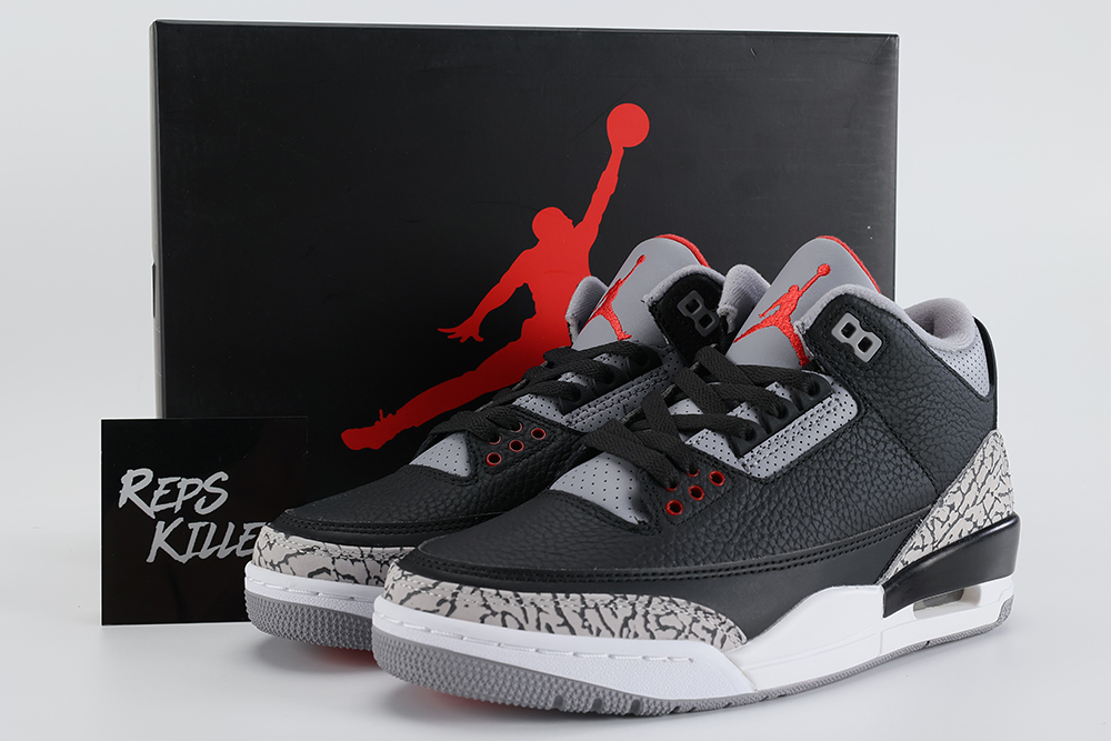 Air Jordan 3 Retro OG 'Black Cement' 2018 Replica