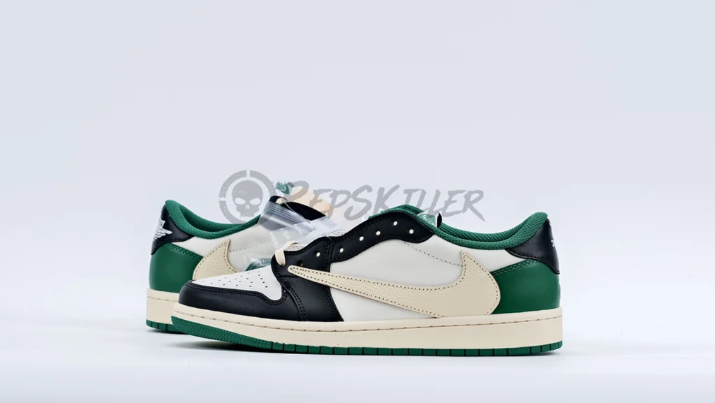 Travis Scott x Air Jordan 1 Low Custom Green Replica