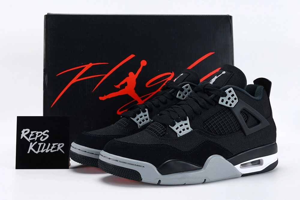 Air Jordan 4 Retro SE Black Canvas replica