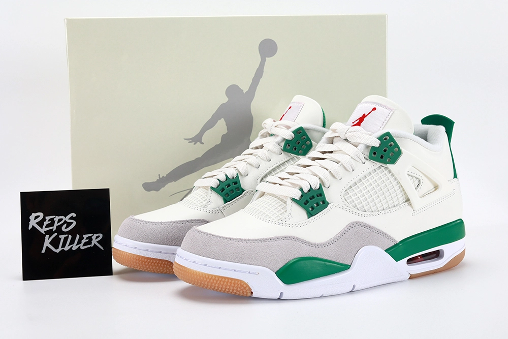 NK SB x Air Jordan 4 Retro 'Pine Green' replica