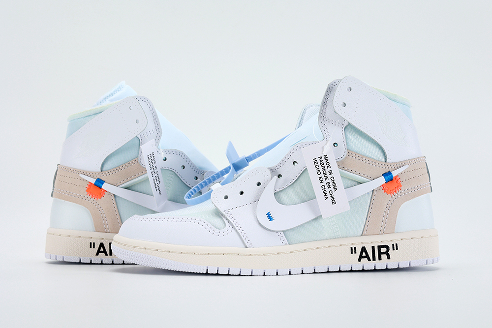 Off-White x Air Jordan 1 Retro High OG BG 'White' 2018 replica