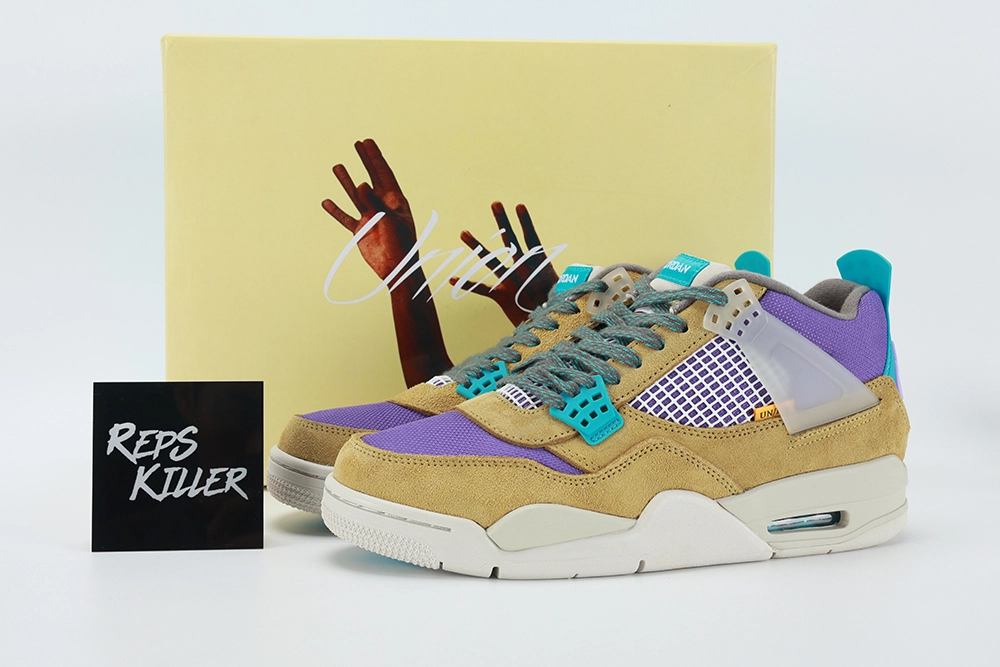 Union LA x Air Jordan 4 Retro Desert Moss replica