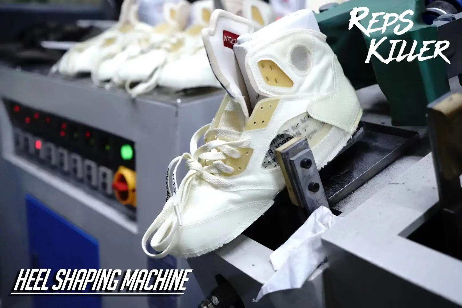 Heel shaping machine